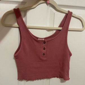 Cotton On XSmall Pink Crop Tank Top